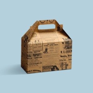 Custom Printed Kraft Gable Boxes