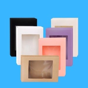 Custom Printed Kraft Window Boxes